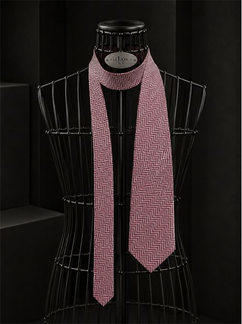 cravatta office SETTEBÌ | CRAVATTA01ZIGZAG BURGUNDY